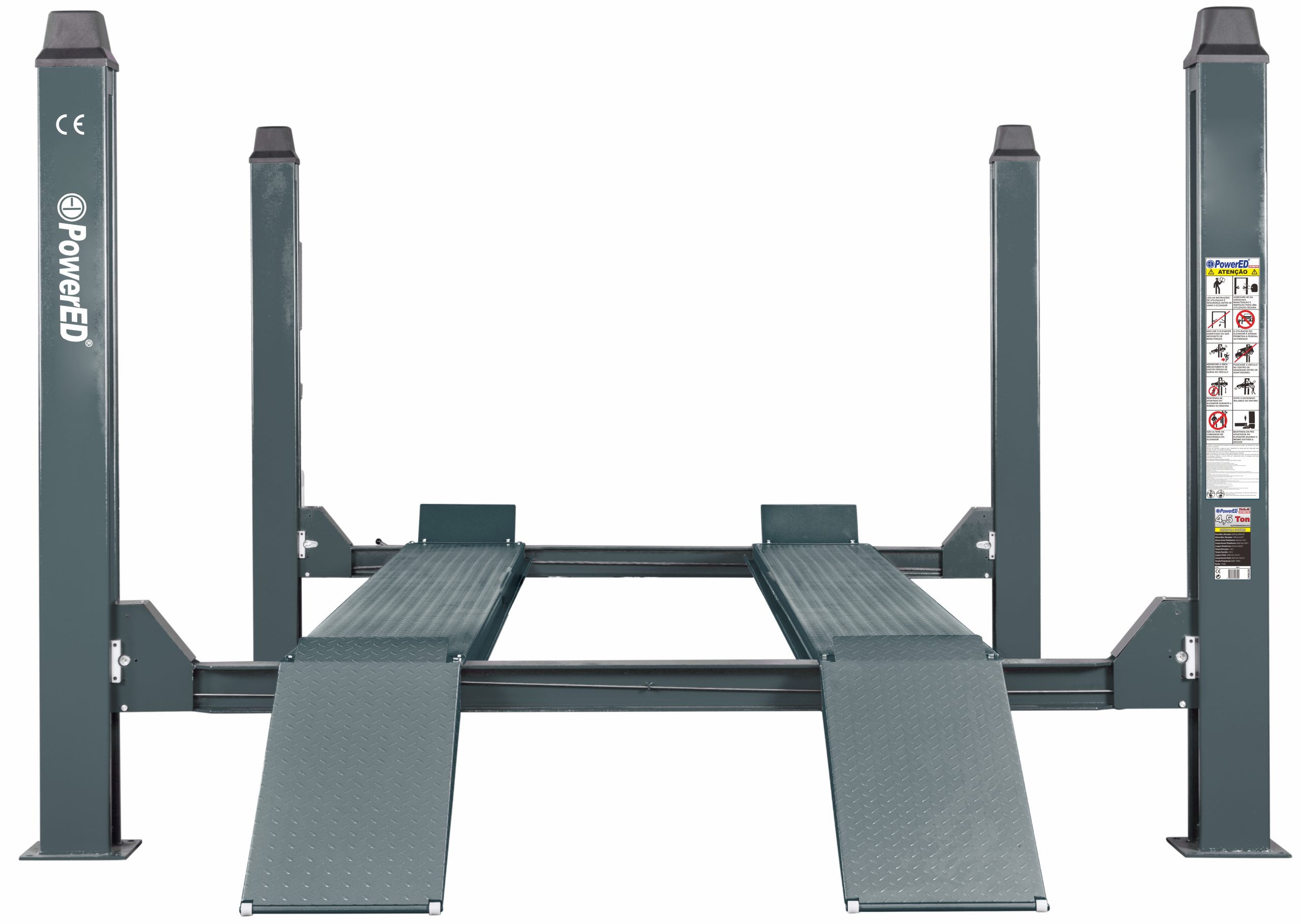 ELEVADOR 4 COLUNAS 5TON PA4L50 P/LISAS POWERED